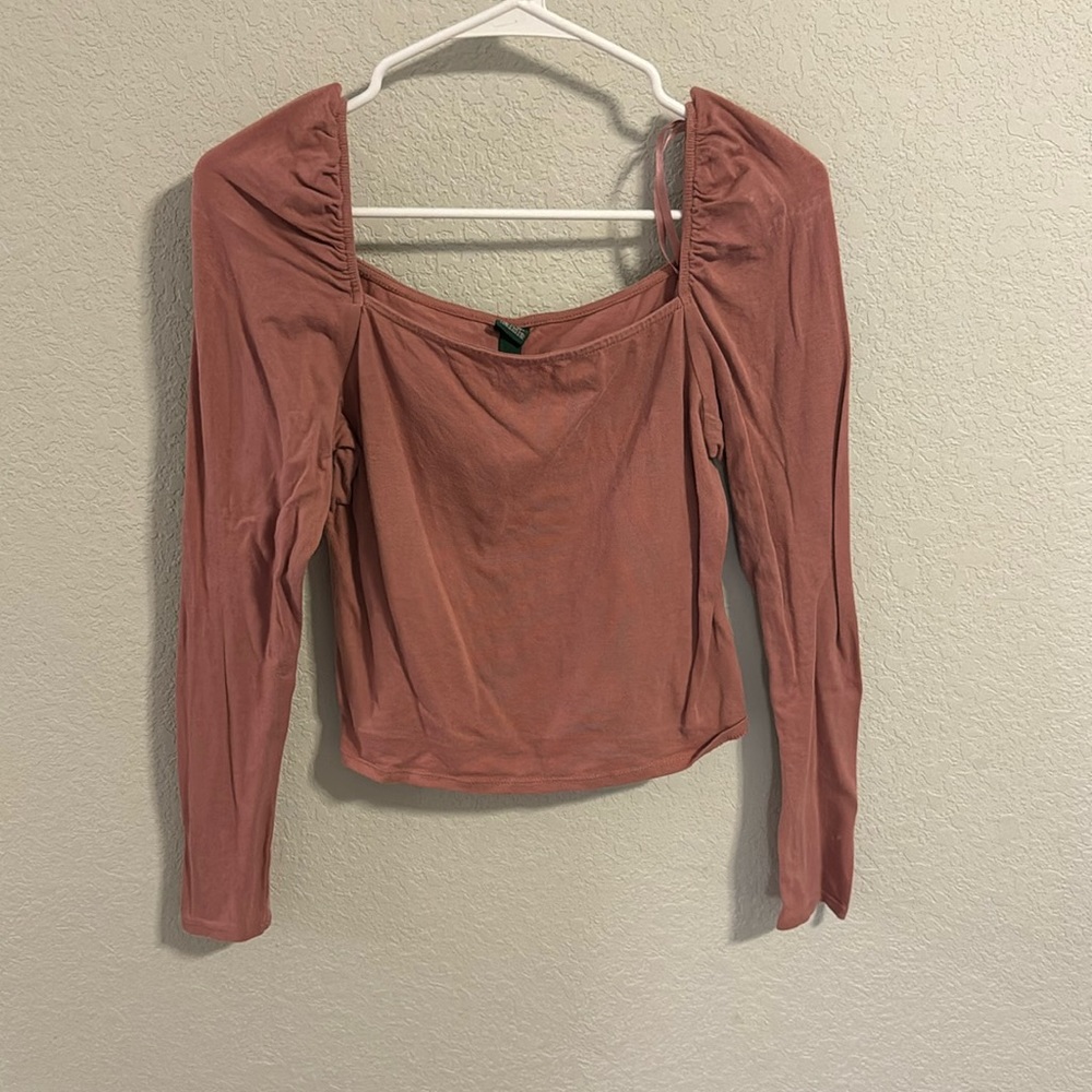 Maybe/pink long sleeve top